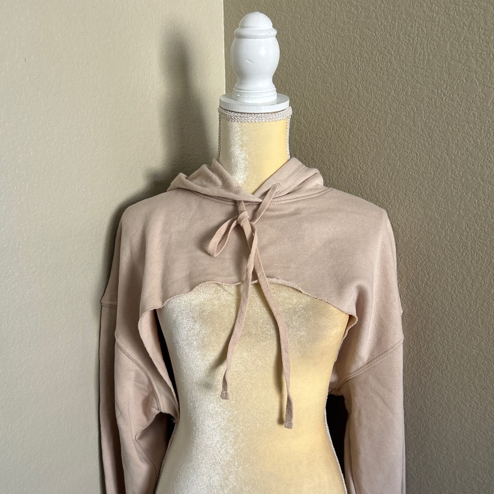 Wild Fable NWT Cropped Hoodie Sweater in Light Blush size S